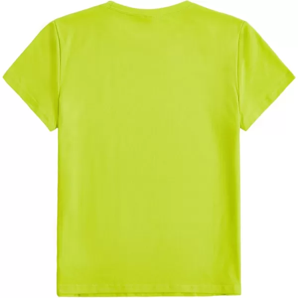 SweatyRocks Women's Heart Print T Shirts Summer Funny Short Sleeve Tops