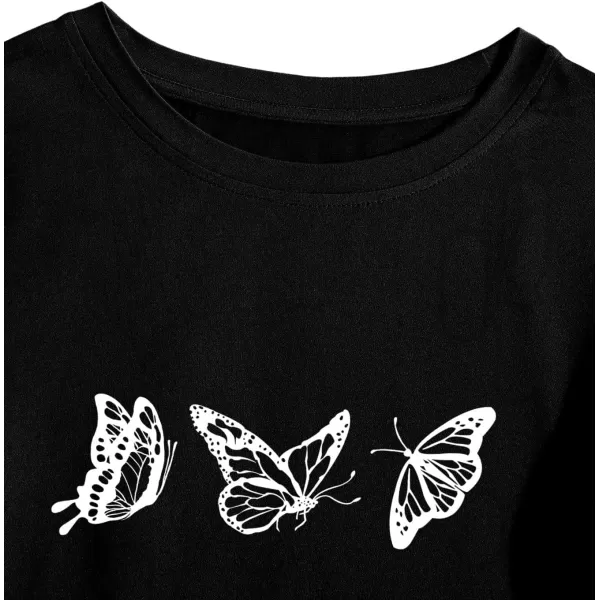 SweatyRocks Women's Heart Print T Shirts Summer Funny Short Sleeve Tops
