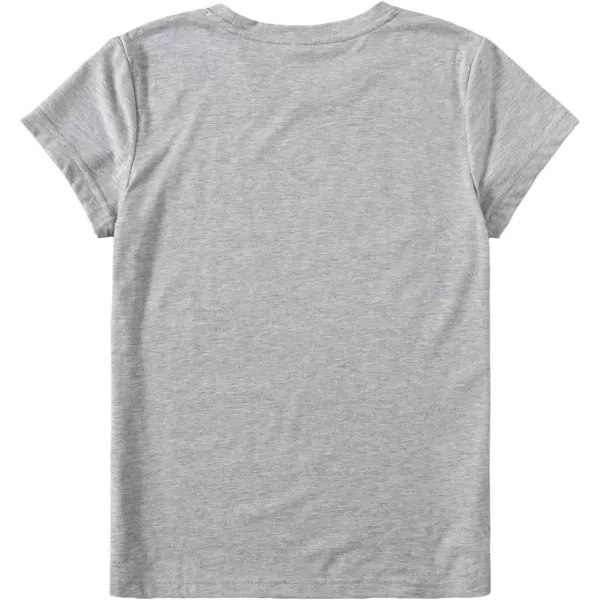 SweatyRocks Women's Heart Print T Shirts Summer Funny Short Sleeve Tops