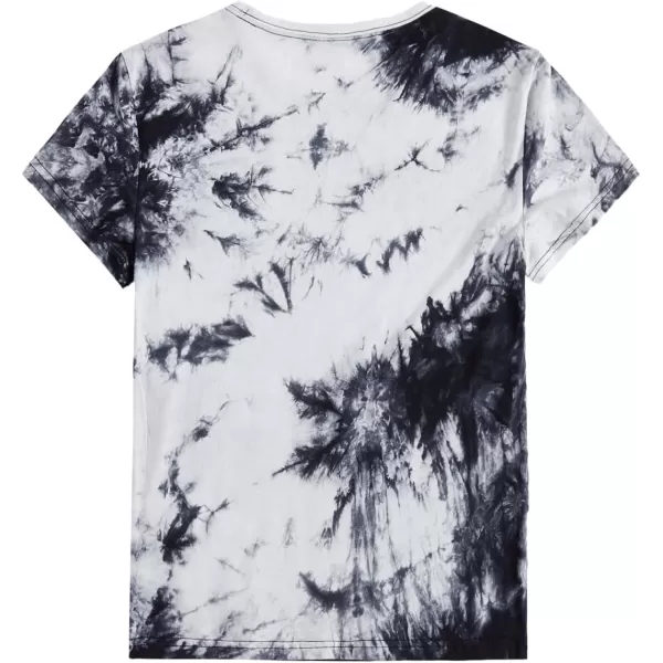 SweatyRocks Women's Heart Print T Shirts Summer Funny Short Sleeve Tops