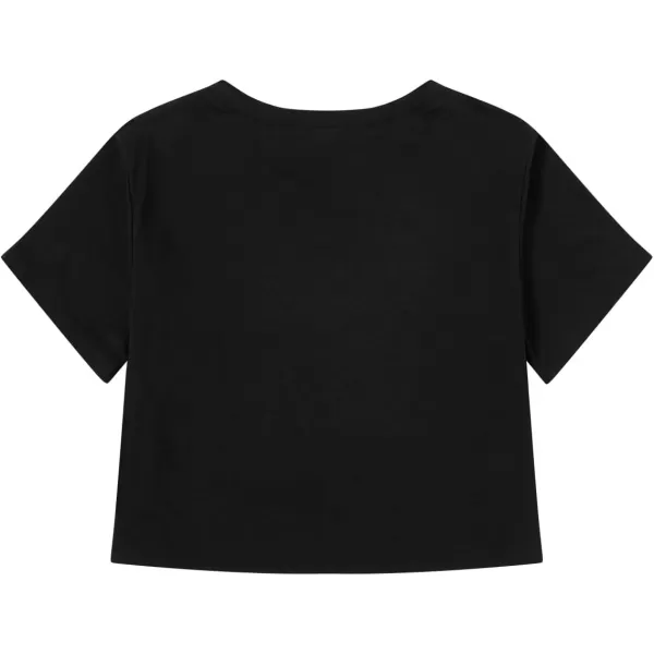 SweatyRocks Women's Heart Print T Shirts Summer Funny Short Sleeve Tops