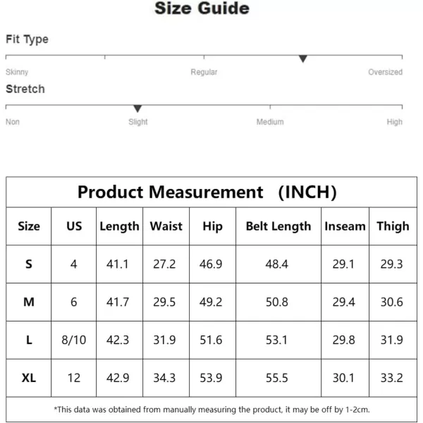 SweatyRocks Women's High Waist Belted Pockets Pants Graphic Print Wide Leg Loose Palazzo Pants Trousers
