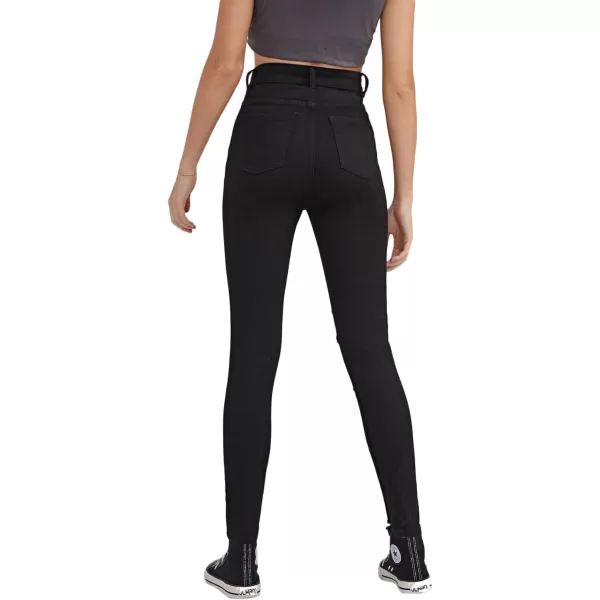 SweatyRocks Women's Hight Waisted Stretch Ripped Skinny Jeans Distressed Denim Pants