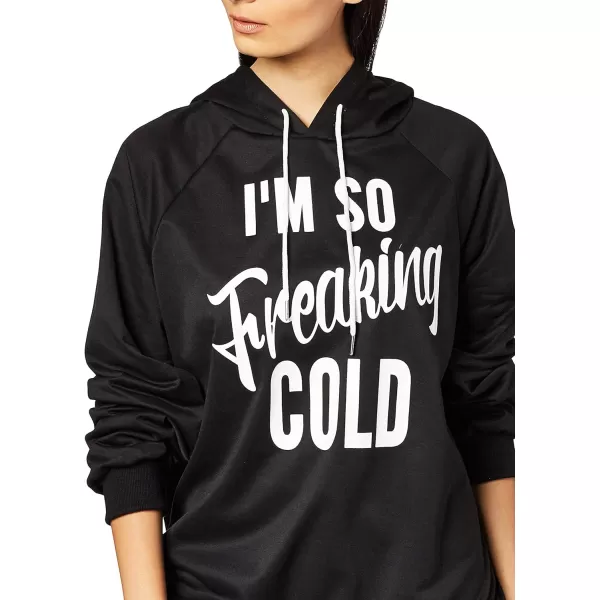 SweatyRocks Women's Hoodie Letter Print Long Sleeve Hooded Sweatshirt Pullover Top