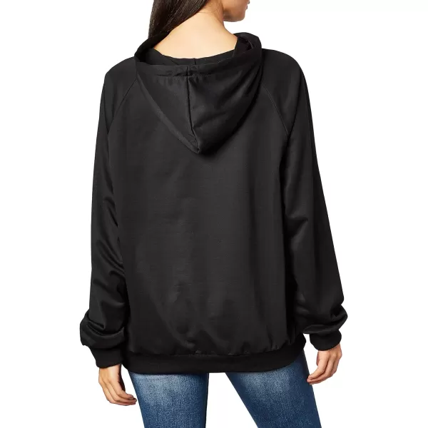 SweatyRocks Women's Hoodie Letter Print Long Sleeve Hooded Sweatshirt Pullover Top