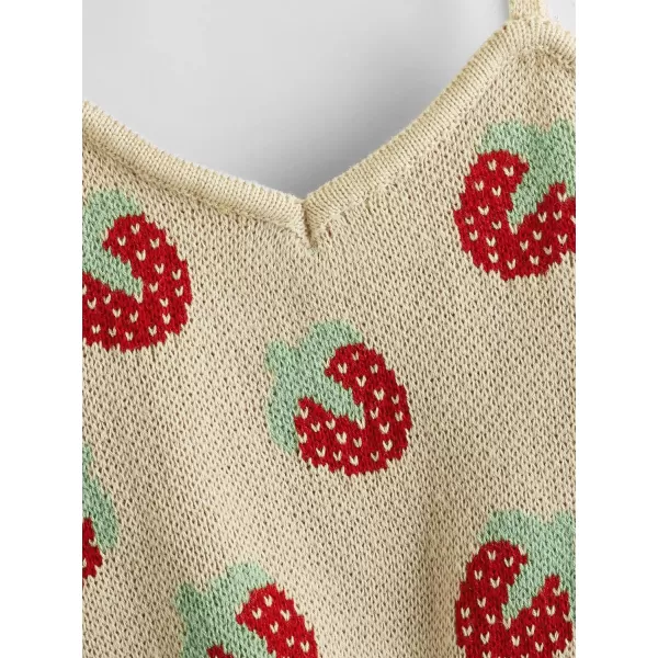SweatyRocks Women's Lace Patchwork Spaghetti Strap Crop Cami Cute Ribbed Knit Slim Fit V Neck Camisole Tank Tops