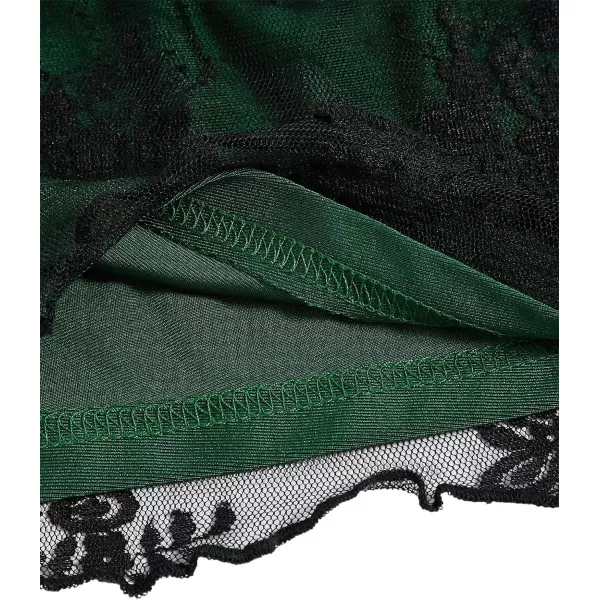 SweatyRocks Women's Lace Patchwork Spaghetti Strap Crop Cami Cute Ribbed Knit Slim Fit V Neck Camisole Tank Tops