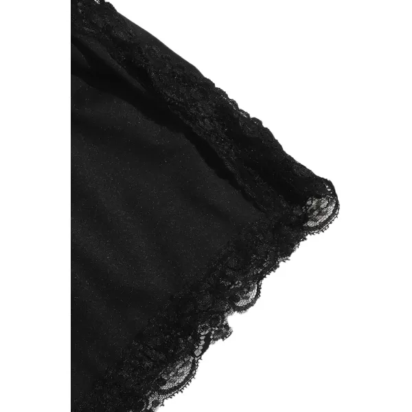 SweatyRocks Women's Lace Trim Underwear Lingerie Straps Bralette and Panty Set
