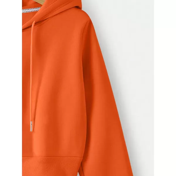 SweatyRocks Women's Long Sleeve Drawstring Full Zip Hooded Jacket Crop Sweatshirt