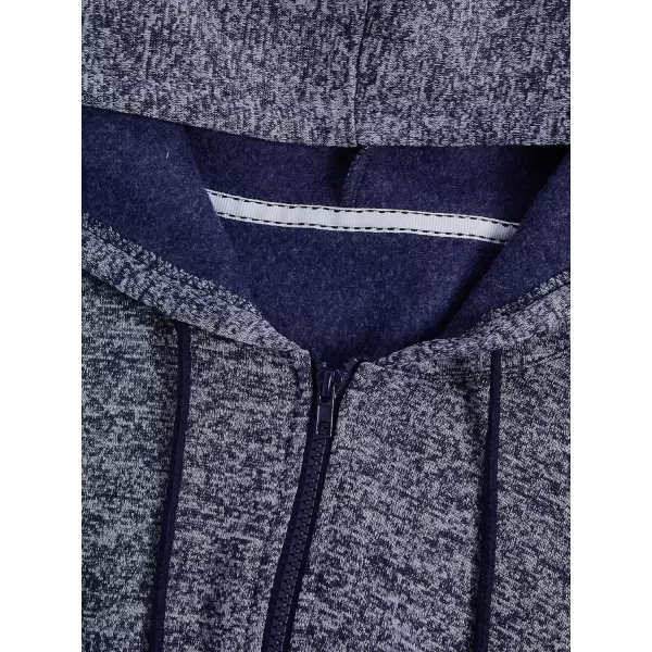 SweatyRocks Women's Long Sleeve Drawstring Full Zip Hooded Jacket Crop Sweatshirt