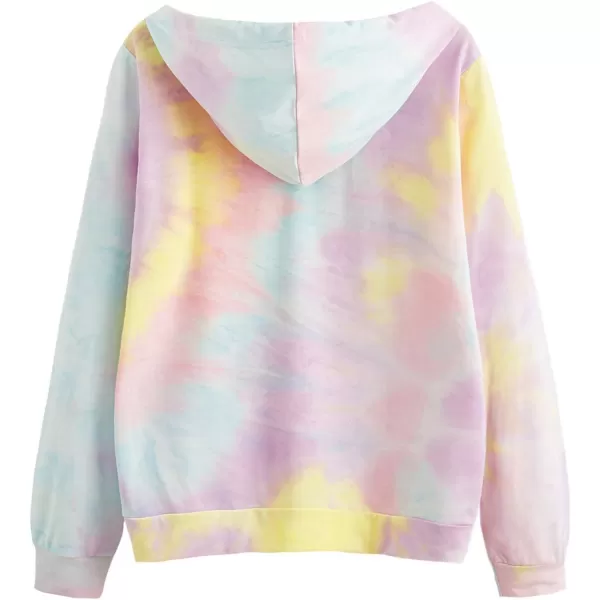 SweatyRocks Womens Long Sleeve Floral Print Pullover Hoodie Sweatshirt Tops