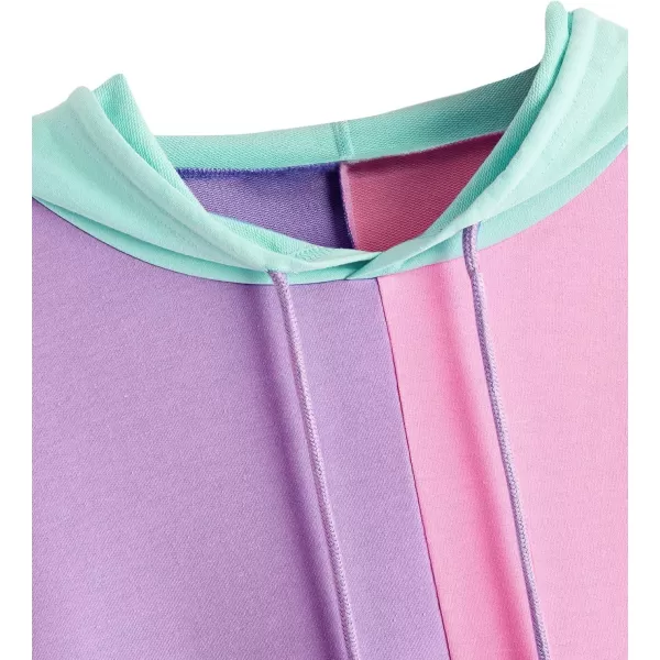 SweatyRocks Womens Long Sleeve Floral Print Pullover Hoodie Sweatshirt Tops