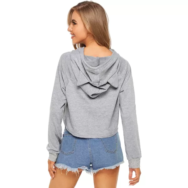 SweatyRocks Women's Long Sleeve Hoodie Crop Top Cat Print Sweatshirt