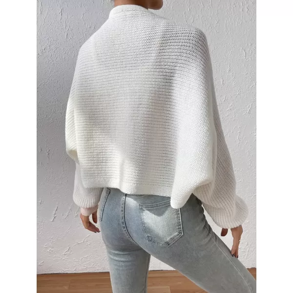SweatyRocks Women's Long Sleeve Open Front Knit Crop Cardigan Sweater