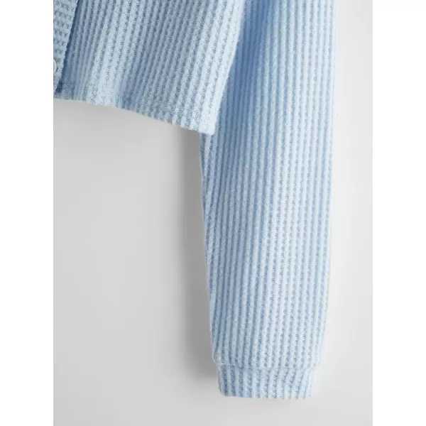 SweatyRocks Women's Long Sleeve Plaid Button Front V Neck Soft Knit Cardigan Sweaters