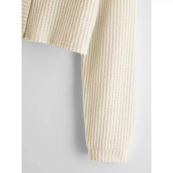 SweatyRocks Women's Long Sleeve Plaid Button Front V Neck Soft Knit Cardigan Sweaters