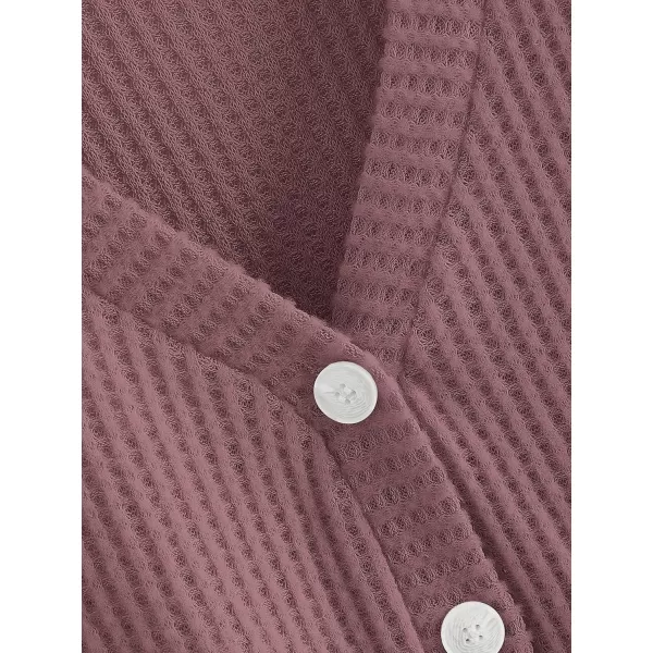 SweatyRocks Women's Long Sleeve Plaid Button Front V Neck Soft Knit Cardigan Sweaters