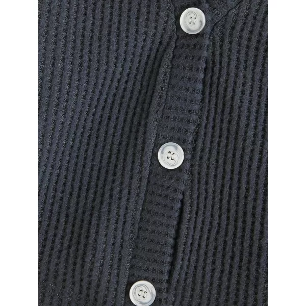 SweatyRocks Women's Long Sleeve Plaid Button Front V Neck Soft Knit Cardigan Sweaters