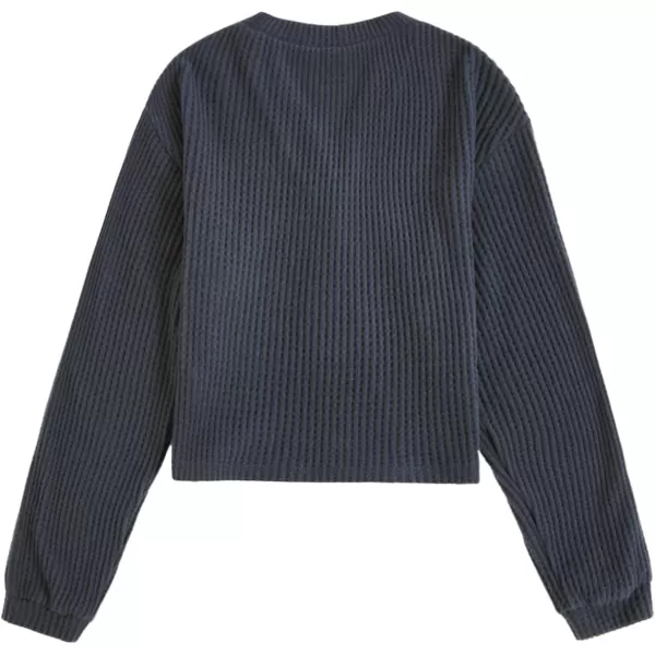 SweatyRocks Women's Long Sleeve Plaid Button Front V Neck Soft Knit Cardigan Sweaters