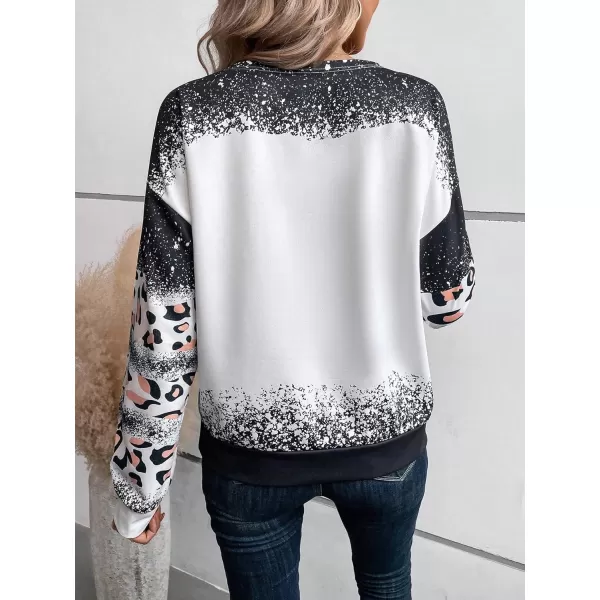 SweatyRocks Women's Long Sleeve Sweatshirt Star Graphic Print Pullover Shirt Top