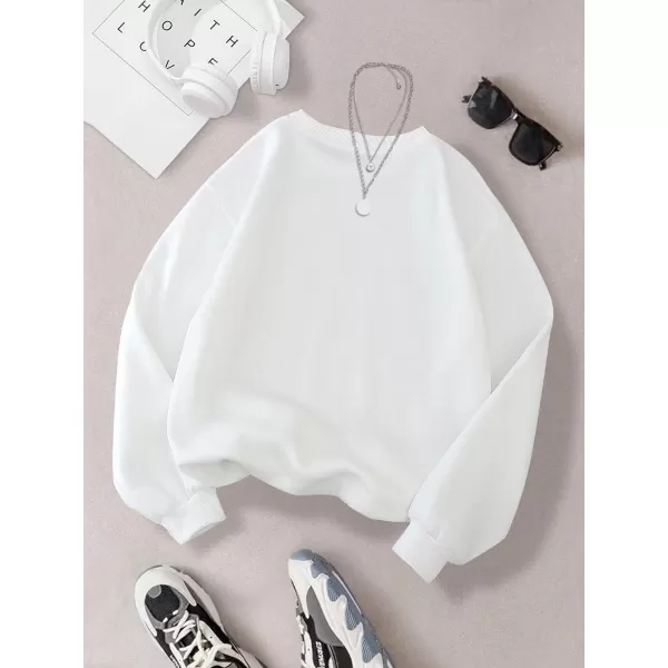SweatyRocks Women's Long Sleeve Sweatshirt Star Graphic Print Pullover Shirt Top
