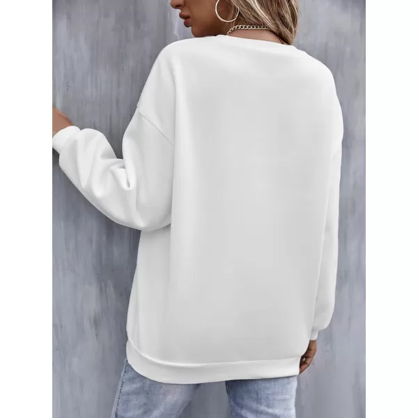 SweatyRocks Women's Long Sleeve Sweatshirt Star Graphic Print Pullover Shirt Top