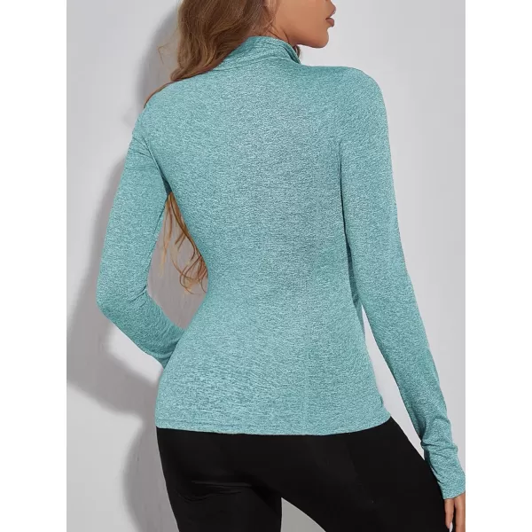 SweatyRocks Women's Long Sleeve Zip Up Workout Sports Jacket Coat Warm Up Jacket with Thumb Holes