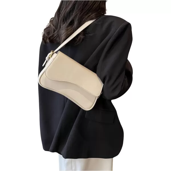 SweatyRocks Women's Medium PU Leather Flap Shoulder Bag Elegant Handbag Clutch Purse