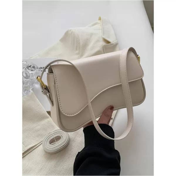 SweatyRocks Women's Medium PU Leather Flap Shoulder Bag Elegant Handbag Clutch Purse