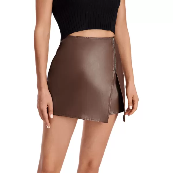 SweatyRocks Women's Metallic High Waist PU Leather Shorts Wide Leg Stretchy Shorts Hot Pants