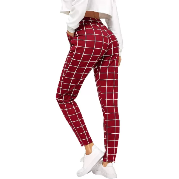 SweatyRocks Women's Pants Casual High Waist Skinny Leggings Stretchy Work Pants