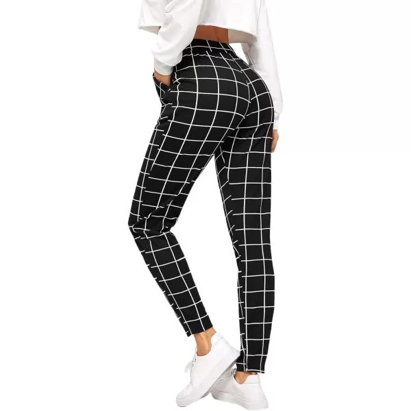 SweatyRocks Women's Pants Casual High Waist Skinny Leggings Stretchy Work Pants