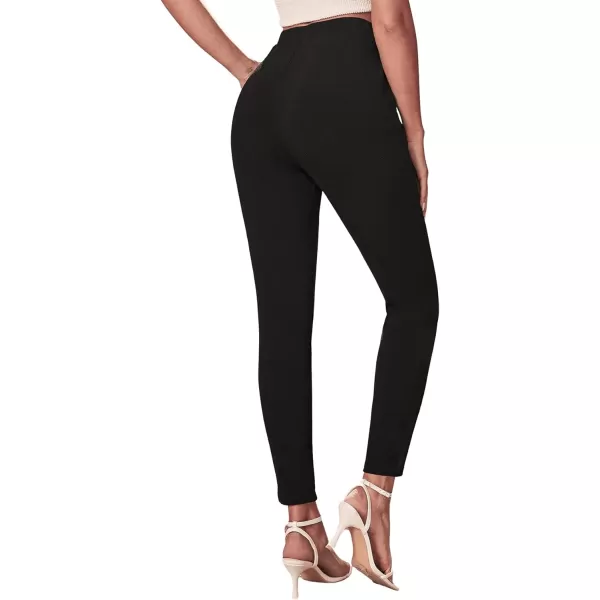 SweatyRocks Women's Pants Casual High Waist Skinny Leggings Stretchy Work Pants