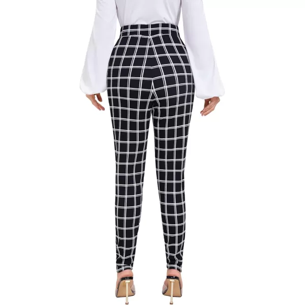 SweatyRocks Women's Pants Casual High Waist Skinny Leggings Stretchy Work Pants