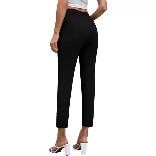 SweatyRocks Women's Pants Casual High Waist Skinny Leggings Stretchy Work Pants