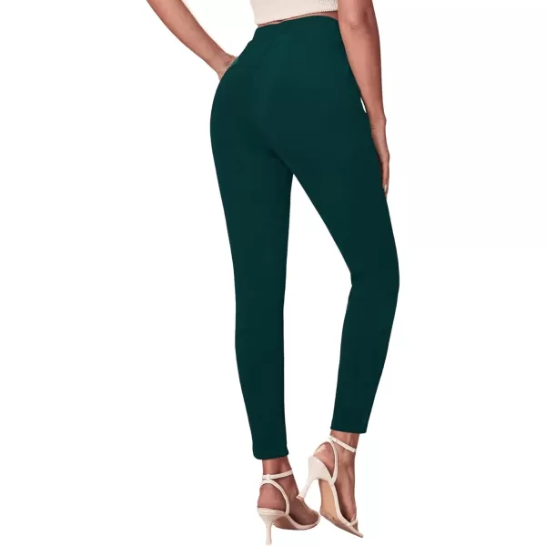 SweatyRocks Women's Pants Casual High Waist Skinny Leggings Stretchy Work Pants