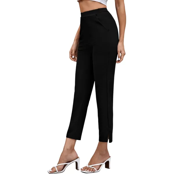 SweatyRocks Women's Pants Casual High Waist Skinny Leggings Stretchy Work Pants