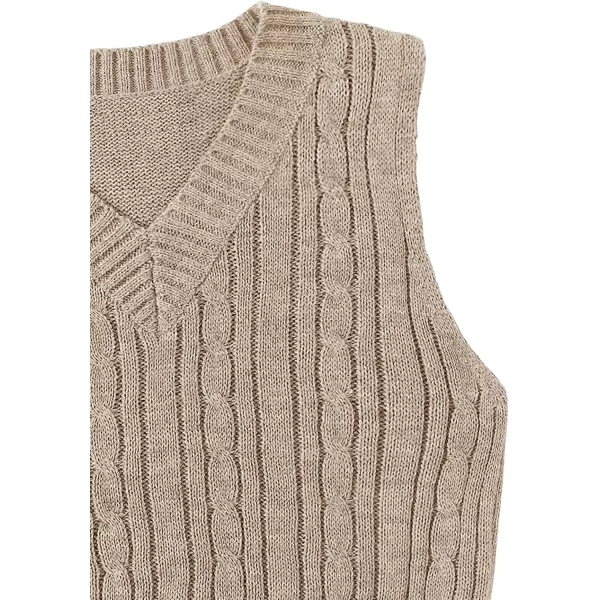 SweatyRocks Women's Plaid Geo Sleeveless V Neck Knit Crop Top Sweater Vest