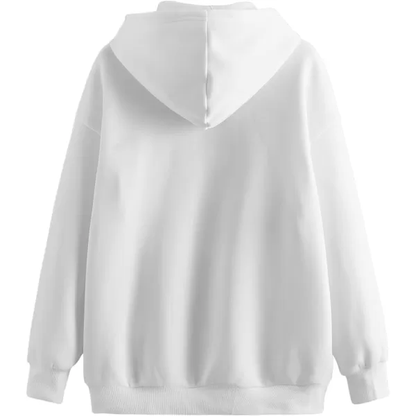 SweatyRocks Women's Planet Print Varsity Striped Drawstring Pullover Sweatshirt Hoodies Tops