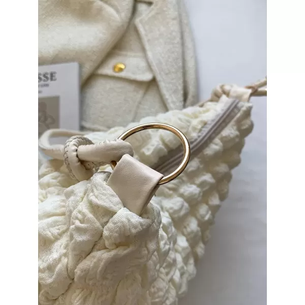 SweatyRocks Women's Popcorn Textured Bag Knot Strap Clutch Purse Square Bags Solid Shoulder Handbag
