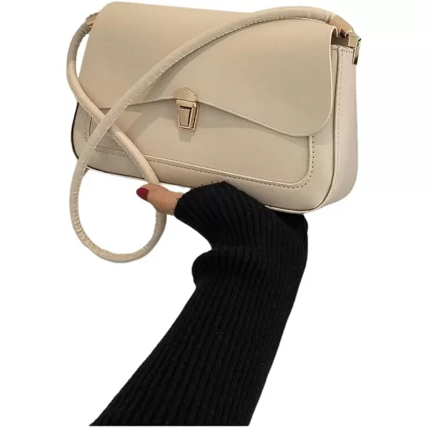 SweatyRocks Women's Retro Leather Flap Buckle Square Shoulder Bag Top Handle Small Clutch Purses