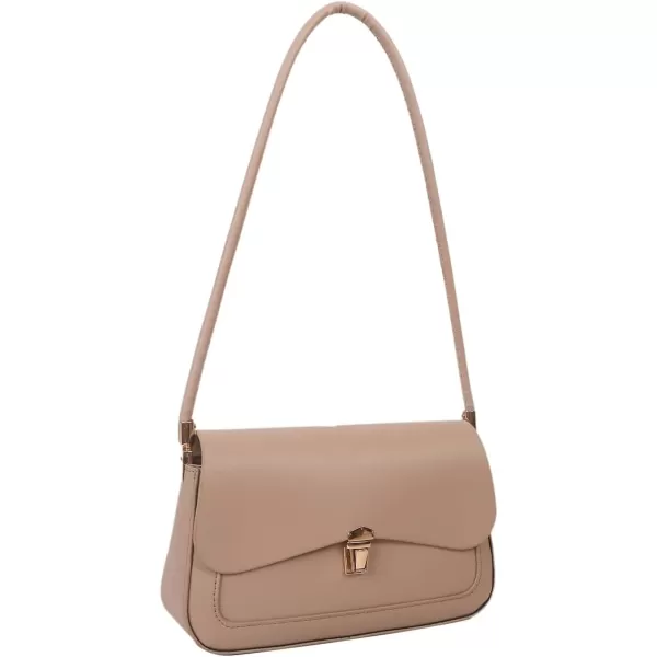 SweatyRocks Women's Retro Leather Flap Buckle Square Shoulder Bag Top Handle Small Clutch Purses