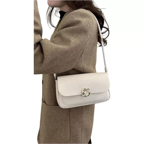 SweatyRocks Women's Retro Leather Flap Buckle Square Shoulder Bag Top Handle Small Clutch Purses