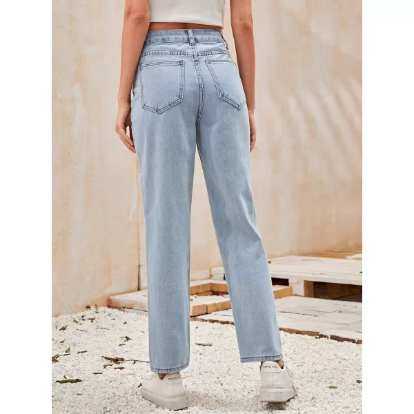 SweatyRocks Women's Ripped Boyfriend Jeans Distressed Denim Ankle Length Jeans