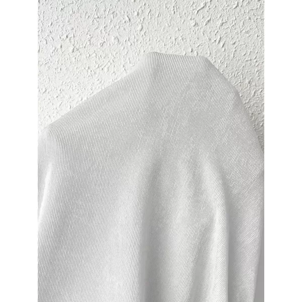 SweatyRocks Women's Ruched Mock Neck Long Sleeve T Shirt Solid Slim Fitted Tee Tops
