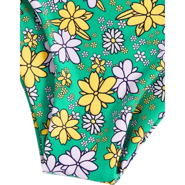 SweatyRocks Women's Sexy Bathing Suit Floral Print Cross Back Bikini Set Swimsuits