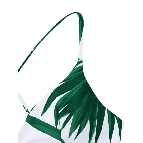 SweatyRocks Women's Sexy Bathing Suit Floral Print Cross Back Bikini Set Swimsuits
