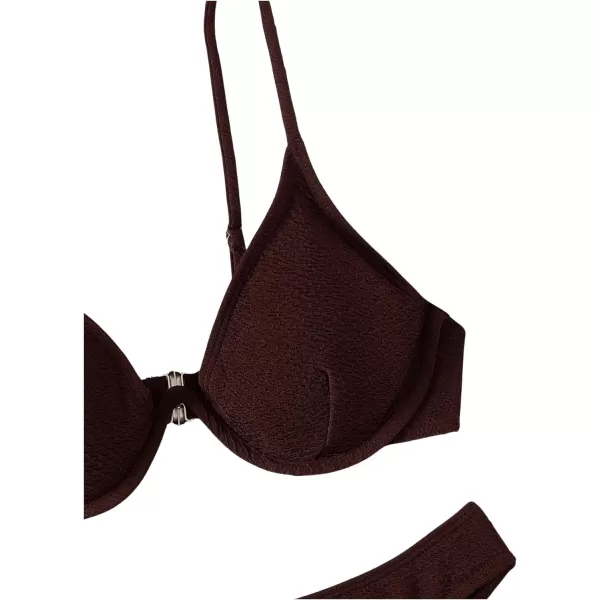 SweatyRocks Women's Sexy Bathing Suits Spaghetti Strap Floral Bikini Set Underwire Swimsuit