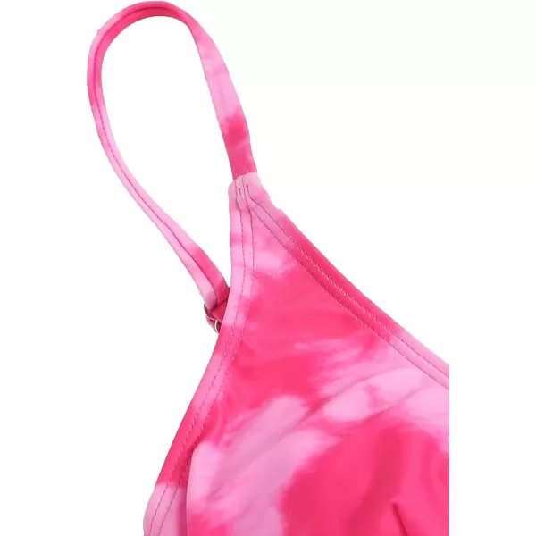 SweatyRocks Women's Sexy Bathing Suits Spaghetti Strap Floral Bikini Set Underwire Swimsuit