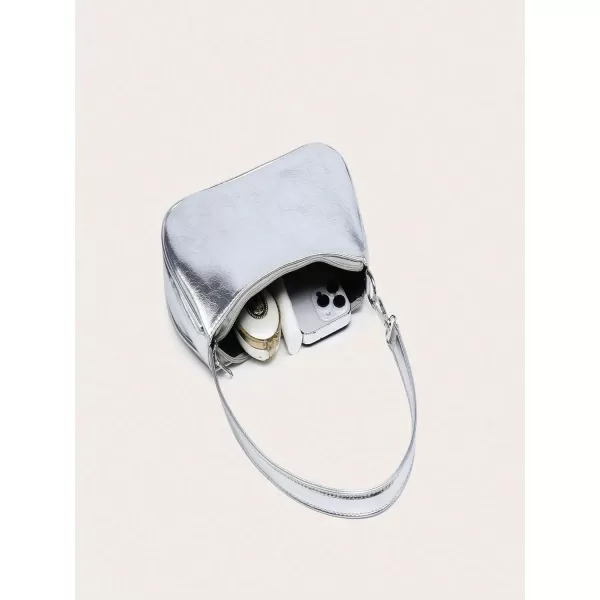 SweatyRocks Women's Shoulder Bags Classic Tote Handbag Mini Clutch Purse with Zipper